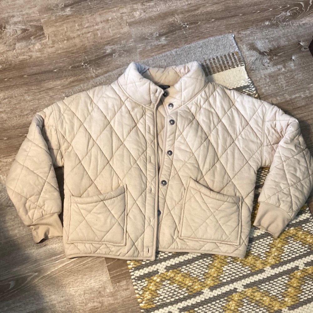 Wild fable quilted cropped jacket womens size XXL
